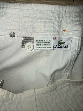 Vintage Lacoste White Mini Skirt